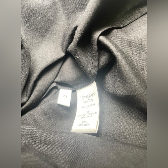 Deveaux New York Black Meadow Off The Shoulder Belted Midi Dress Size 0 - Picture 8 of 9